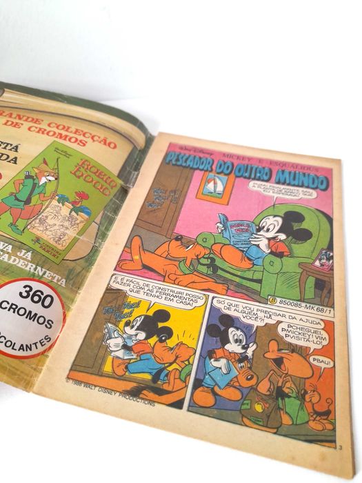 Livro BD Antiga Disney Anos 80 Revista Quinzenal Mickey Volume 68