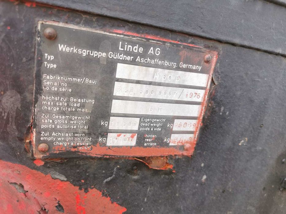 wózek widłowy Linde H 60 D
