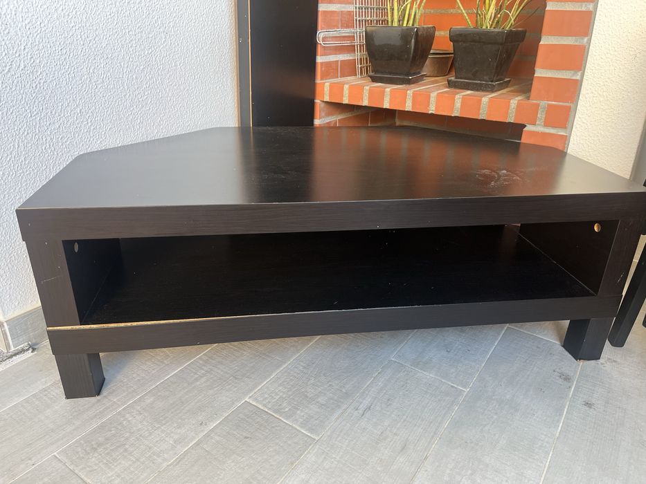 Mesa de canto + prateleira LACK