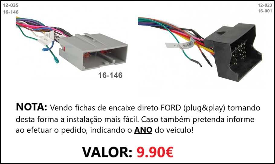 Rádio 2DIN • Ford Fiesta / Fusion (2002 a 2008) • Android • [4+64GB]