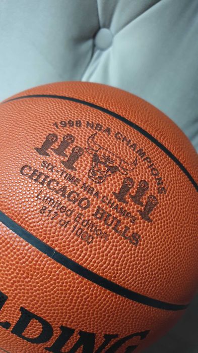 Skórzana piłka NBA SPALDING Official GAME BALL Jordan Chicago BULLS