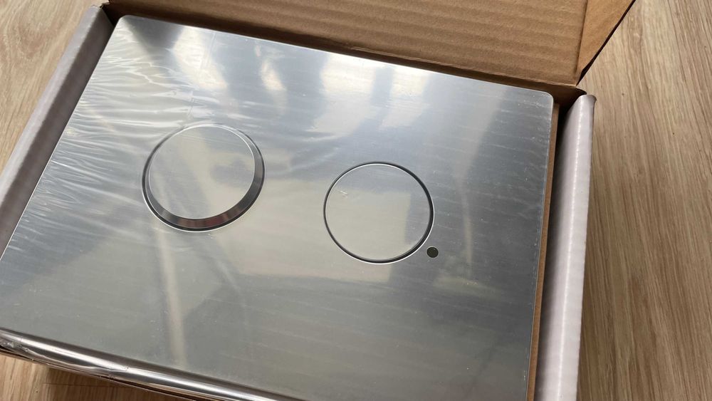 Przycisk spłukujący pneumatyczny Cersanit Accento Circle chrom