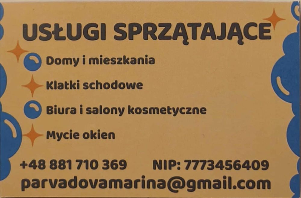 Usługi sprzątające