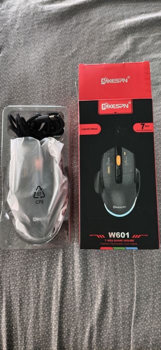 Мишка з вбудованим акумулятором W601 чорна карбон 87974EA5M1
