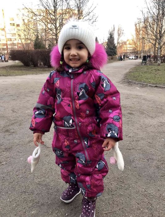 Комбинезон на девочку зимний