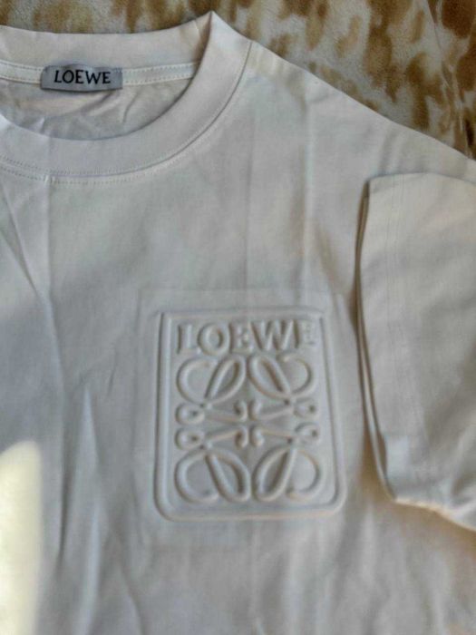 Loewe biala koszulka wjite t-shirt logo nowa M