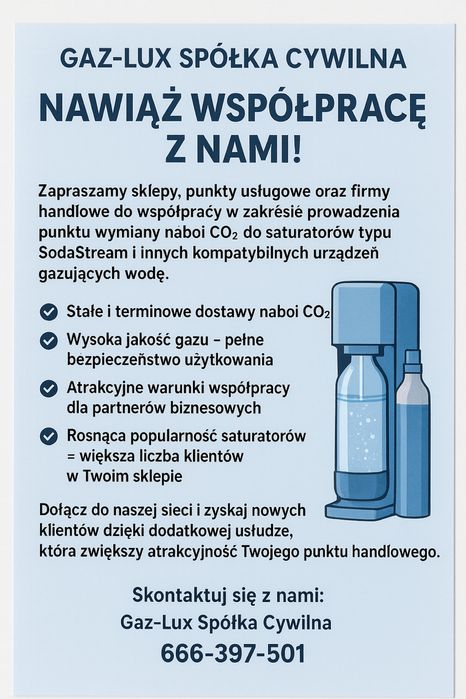 Butle typu SodaStream Dafi i inne Wymiana i sprzedaż naboi