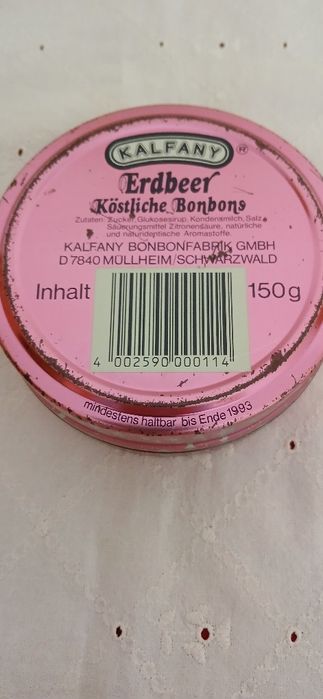 Lata alemã rebuçados Kalfany de 1993