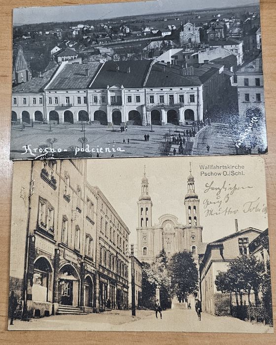 Pszow Stara pocztówka przedwojenna Pszów 1939r
