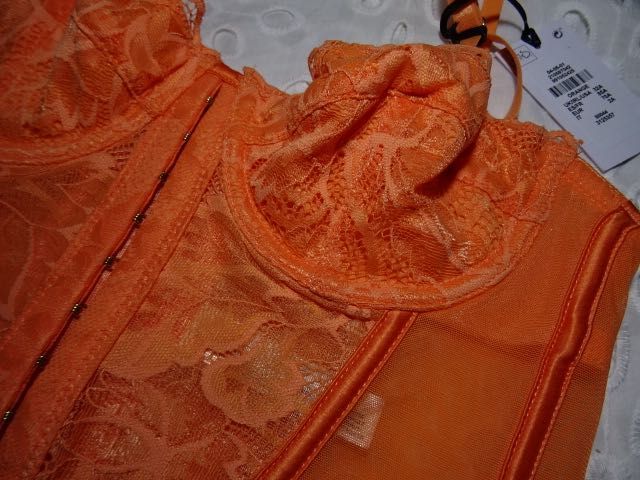 Primark piękny polgorset pomarańcz 70 A