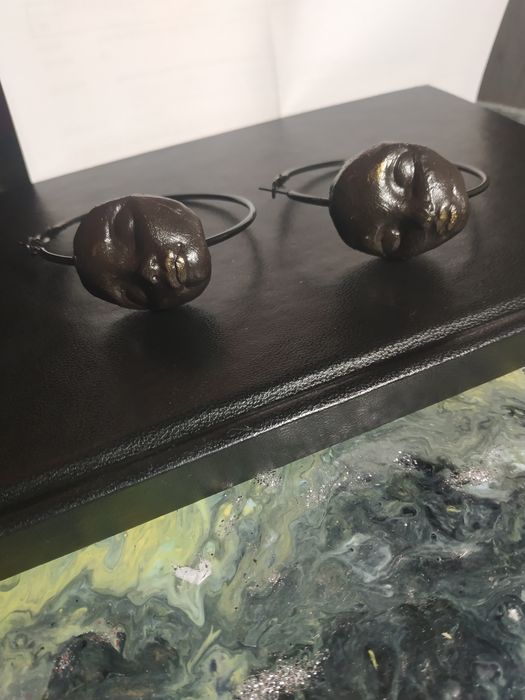 Серьги в африканском стиле   ручна робота