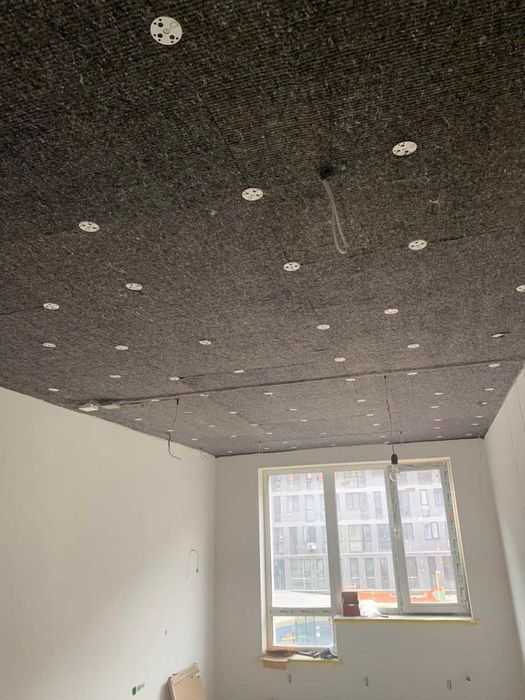 Шумоізоляція, звукоізоляція гіпсокартонні роботи