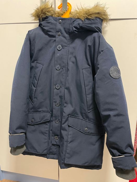 Дитяча зимова куртка Gap, 145-152xl, синього кольору ,в хорошому стані