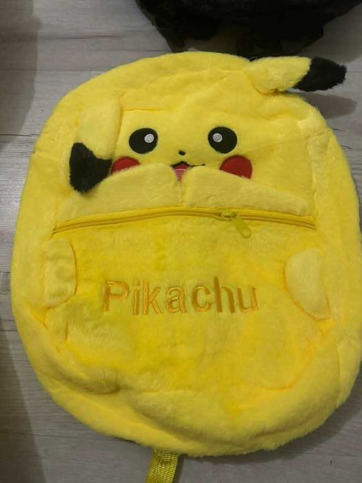 Żółty plecak pikachu dla dzieci