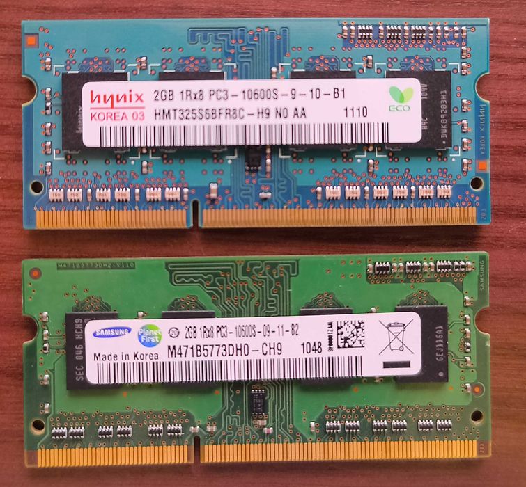 Оперативна пам'ять для ноутбука DDR3 4GB (2x2GB) 1333MHz SO-DIMM