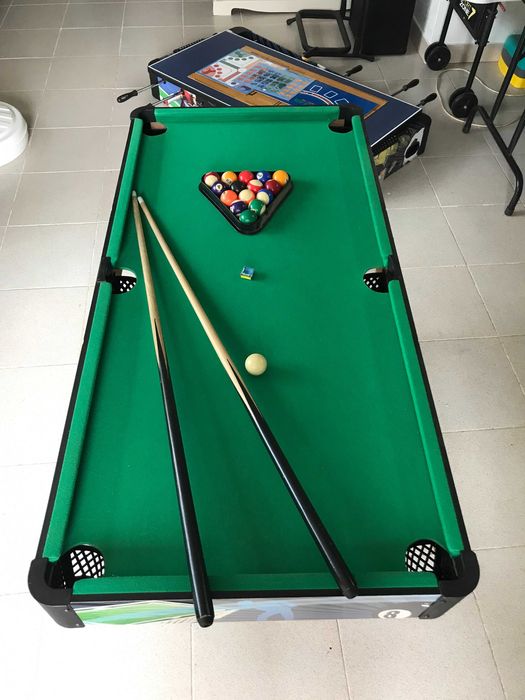 Mesa matraquilhos snooker ping pong e multijogos jovens