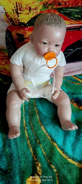 Duża lalka  bobas z minką  jak prawdziwe niemowlę ok.55 cm.