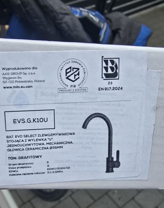 Bateria zlewozmywakowa Evo grafit