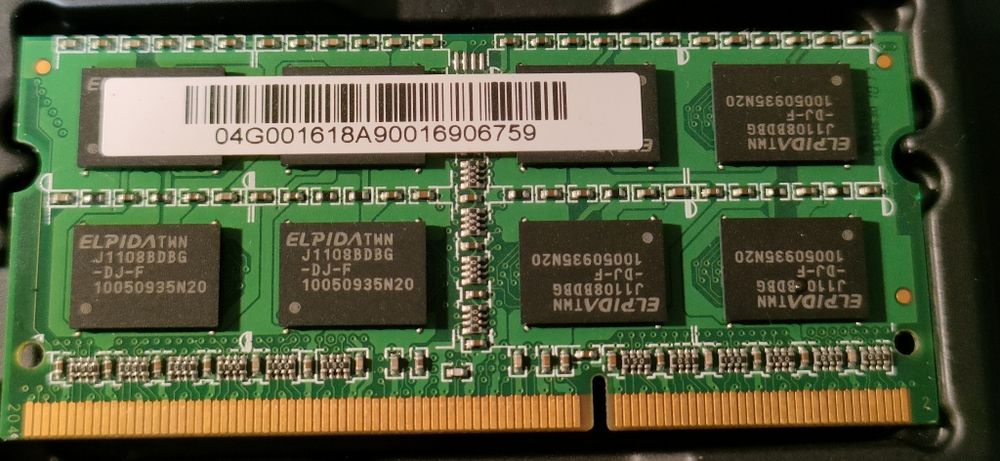 Moduły pamięci do laptopa 2x2GB DDR3 8500 1,5v