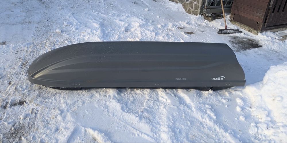 Bagażnik dachowy Hakr relax 310. Box dachowy na narty