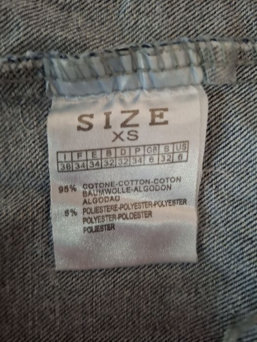 Katana długa jeansowa