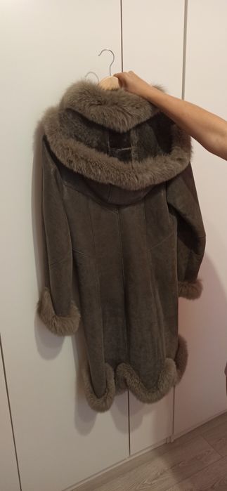 Plaszcz Futro skórzane stan idealny milusi