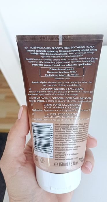 Lirene rozświetlający złocisty krem
