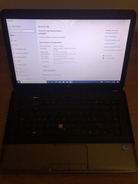 HP 650 - i3- 4gb ram- SSD- Win10