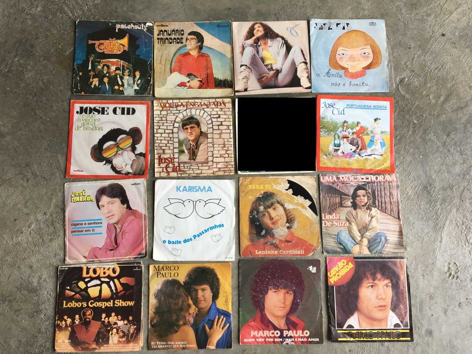 HITS Portugueses ANOS 60,70,80's - VINIL - SINGLE