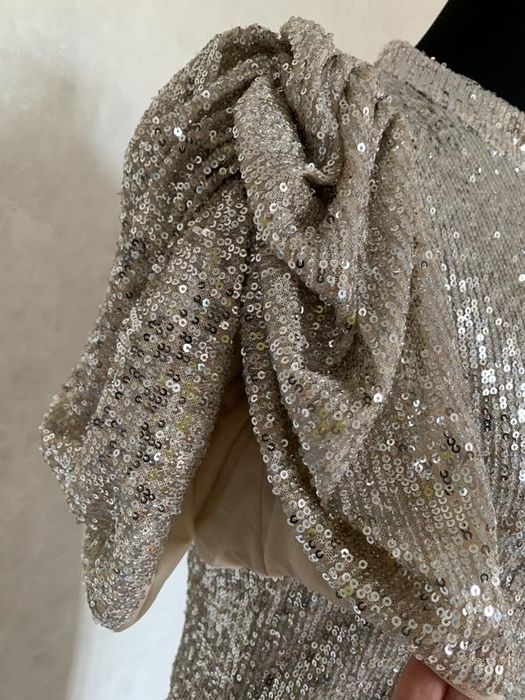 H&m святкова  весільна сукня паєтки 36 розмір s плаття із паєтками .