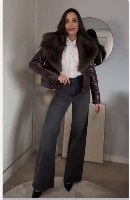 Джинсы Zara wide leg, 38 размер, новые