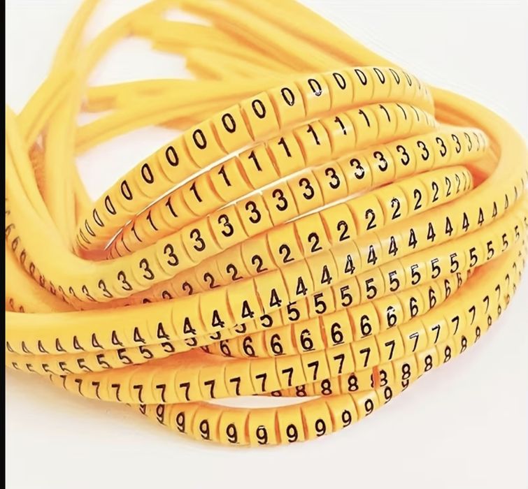 Набір для маркування кабелів 0-9 1000шт