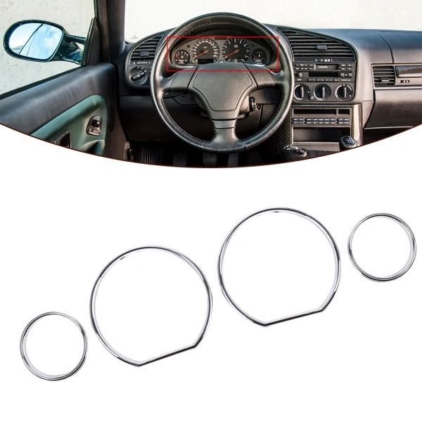 Aros Cromados Quadrante BMW E36 E46 /Audi A3 8L /Golf 4 /Golf 3 (NOVO)