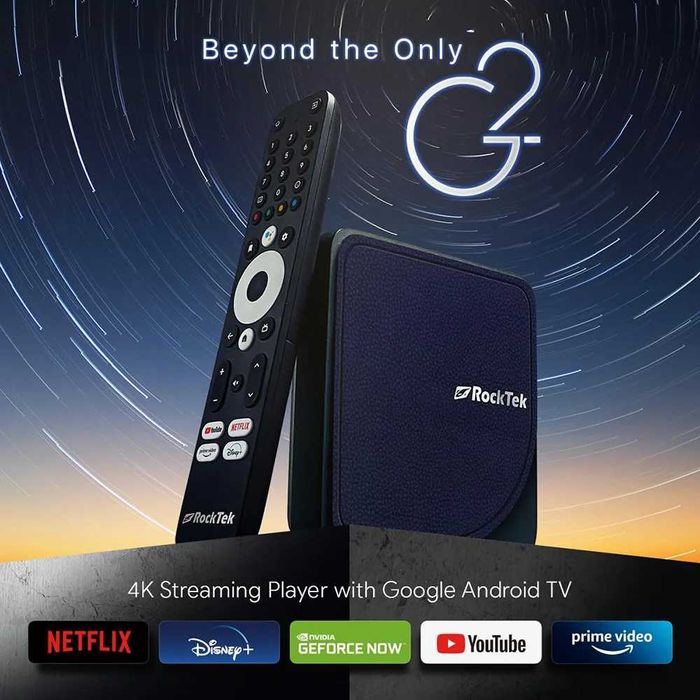 TV Box RockTek G2 4/32Gb, 4/64Gb Amlogic S905X4-K AndroidTV NETFLIX приставка