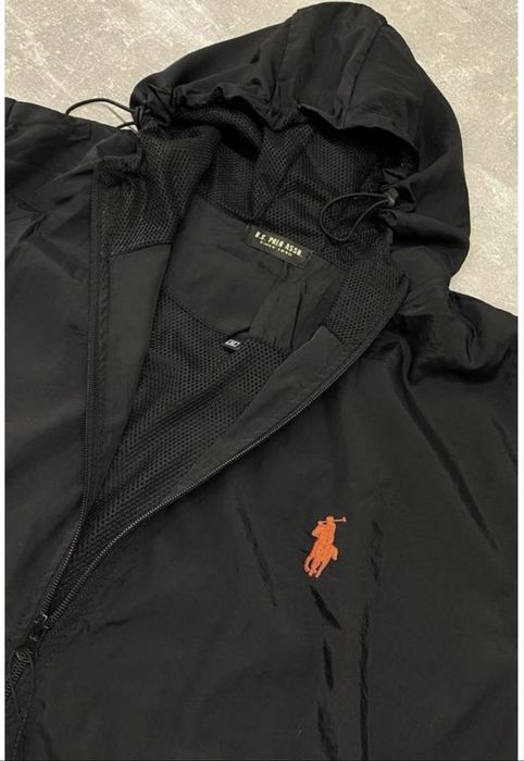 Вітровка чоловіча Polo Ralph Lauren чорна графіт premium