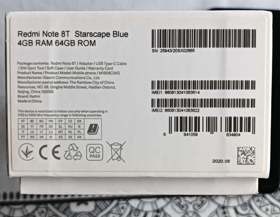 Xiaomi Redmi Note 8T 4/64GB Starscape Blue