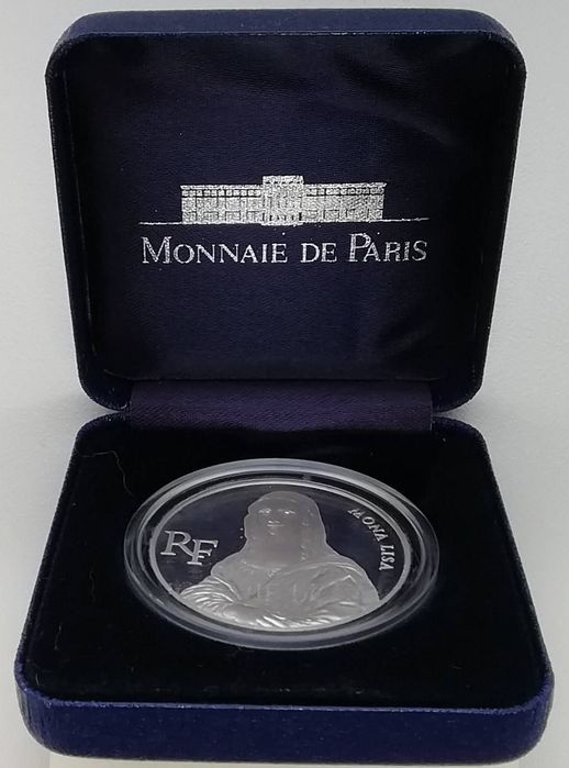 Франція 100 франків 1993р. 200 років Лувру - Мона Ліза. СРІБЛО. Пруф.