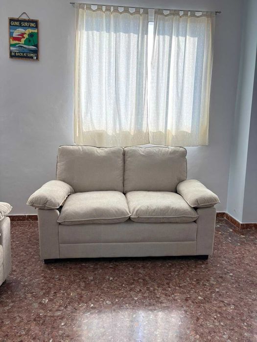 Pack Sofás 3 e 2 Lugares Bege Areia NOVO
