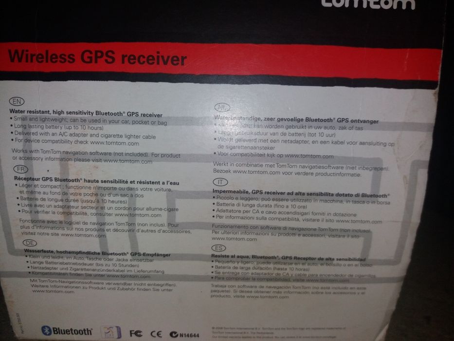 GPS TomTom receiver/ Bluetooh