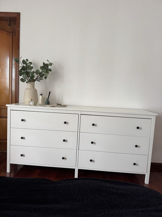 Comoda IKEA KOPPANG 6 gavetas branca como nova