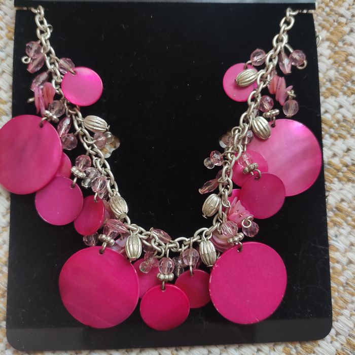 Кольє намисто перламутр