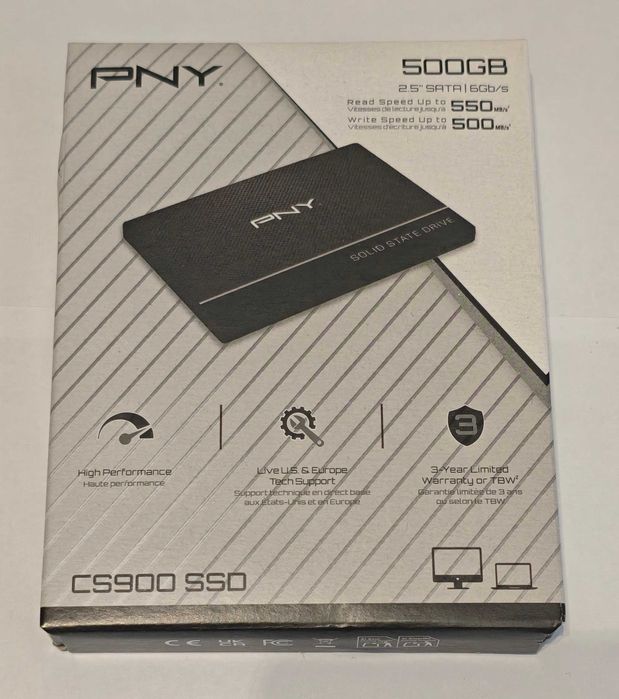 Nowy Dysk SSD 2,5” SATA III PNY CS900 500GB