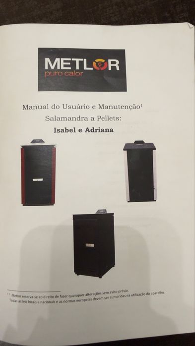 Salamandra a pellets Metor modelo adriana + tubagens + 4 sacos