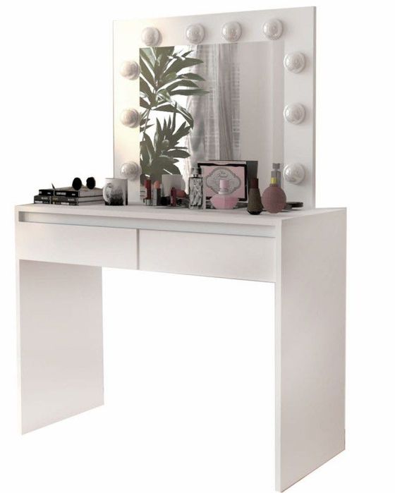 TOALETKA KOSMETYCZNA z lustrem oraz krzesłem