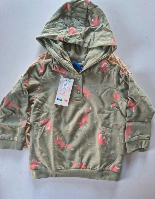 Nowa bluza lisek 74/80