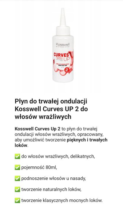 Zestaw do trwałej ondulacji włosów z WAŁKAMI KOSSWEL