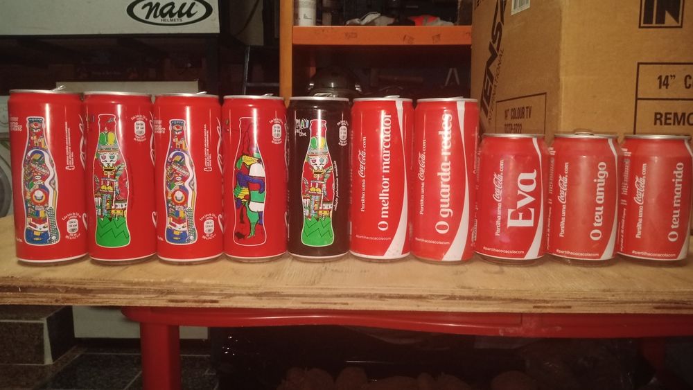 Colecçao de latas coca cola da seleççao de futebol frança 2022