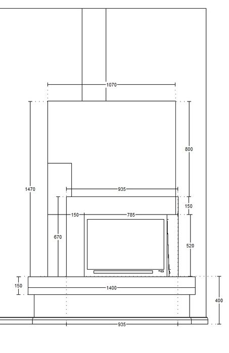 Obudowa kominka Kominek