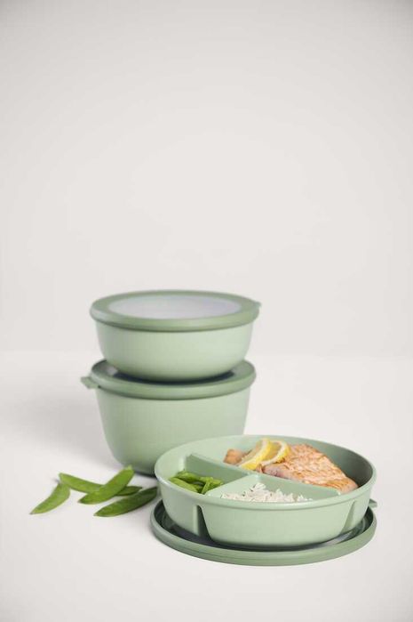 Miska z pokrywką Cirqula Bento Nordic Green Mepal
