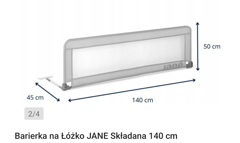 Barierka ochronna na łóżko